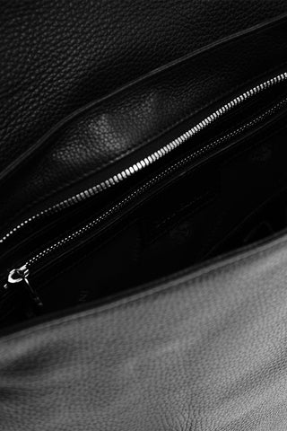 Front Pocket Textured Leather Back Pack