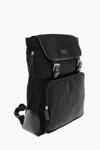 ID Leather Detail NEW FITZROY Fabric Backpack