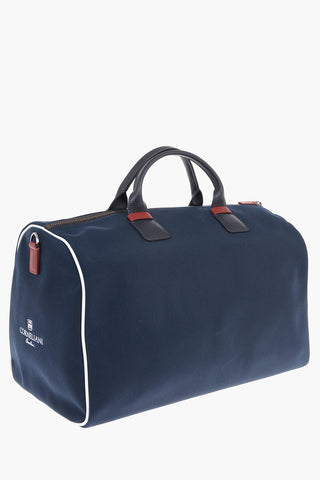 CLASSICTEAM Leather Handle Canvas Sports Bag with Embroidered Logo