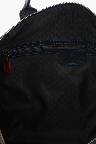 CLASSICTEAM Leather Handle Canvas Sports Bag with Embroidered Logo