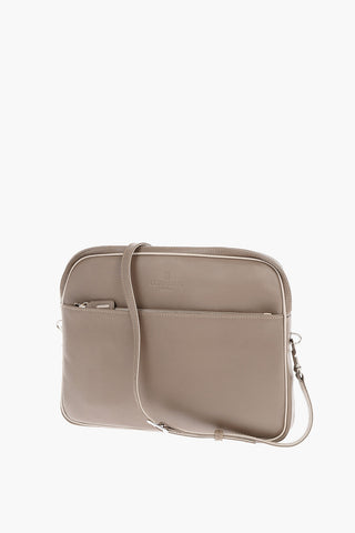 Pochette in Pelle GANGE con Tracolla e Tasca Esterna