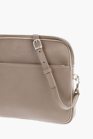 Pochette in Pelle GANGE con Tracolla e Tasca Esterna