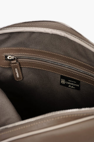 Pochette in Pelle GANGE con Tracolla e Tasca Esterna