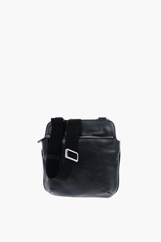 ID Outer Zip Leather Crossbody Bag