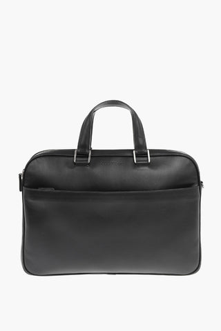 Outer Pocket Leather Business Bag