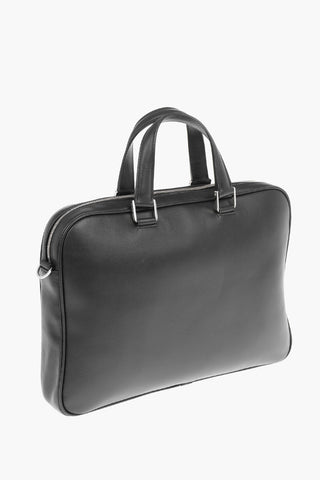 Outer Pocket Leather Business Bag