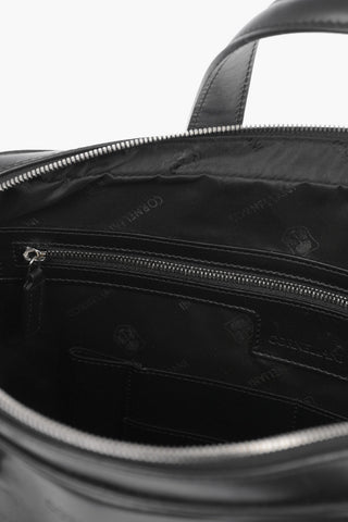 Outer Pocket Leather Business Bag