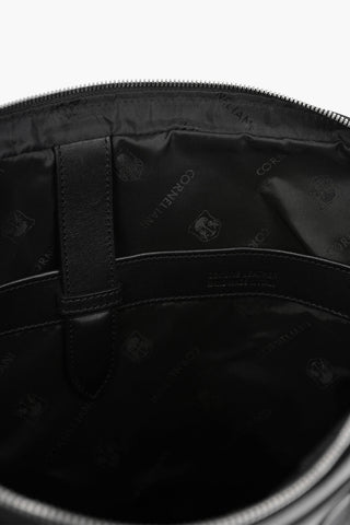Outer Pocket Leather Business Bag