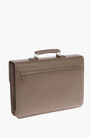 Combination Lock Leather Business Bag