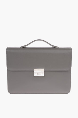 Combination Lock SAFFIANO Leather Business Bag