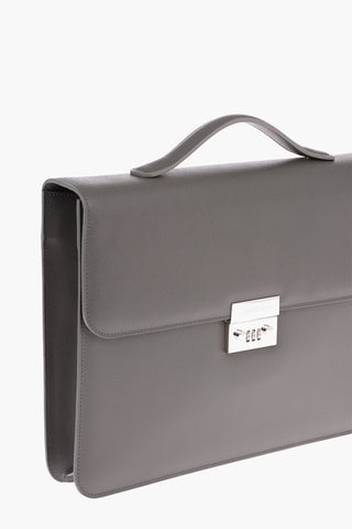 Combination Lock SAFFIANO Leather Business Bag