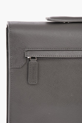 Combination Lock SAFFIANO Leather Business Bag