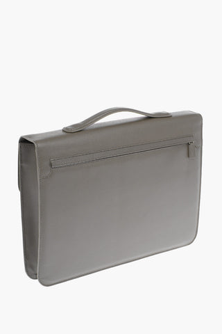 Combination Lock Leather Business Bag