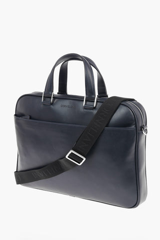 ID Outer Pocket Leather Business Bag