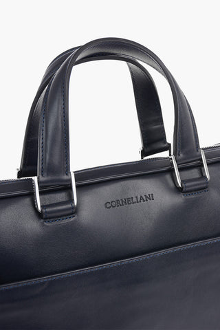 ID Outer Pocket Leather Business Bag