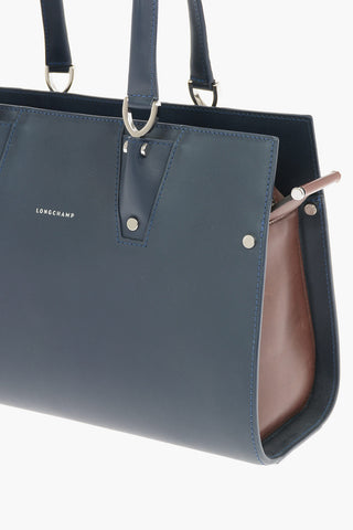 Leather Handbag With Magnetic Closure Inserts
