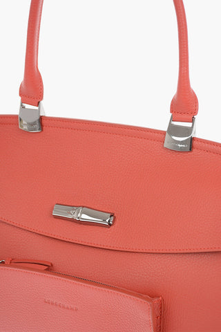 Borsa Top Handle ROSEAU in Pelle Martellata