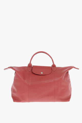 Zipped Closure Leather LE PLIAGE Tote Bag