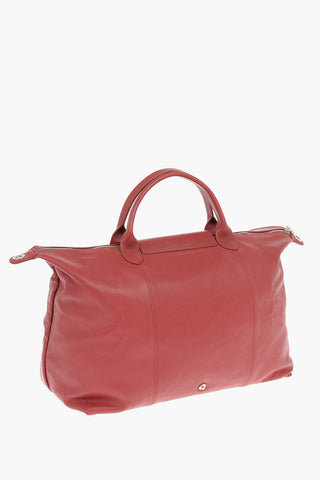 Zipped Closure Leather LE PLIAGE Tote Bag