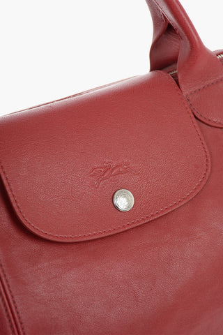 Zipped Closure Leather LE PLIAGE Tote Bag
