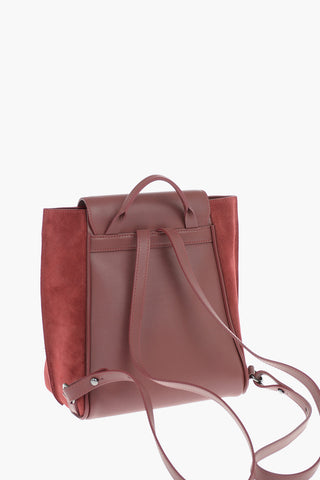 Tassel Leather and Suede Backpack
