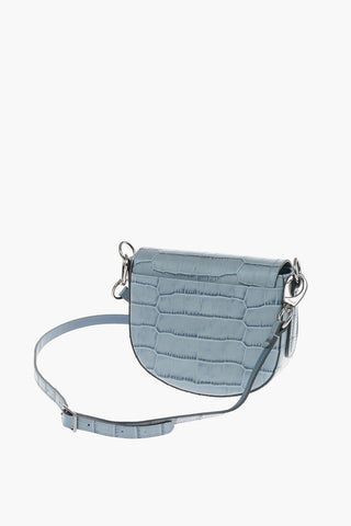 Crocodile Embossed Leather EPURE Shoulder Bag