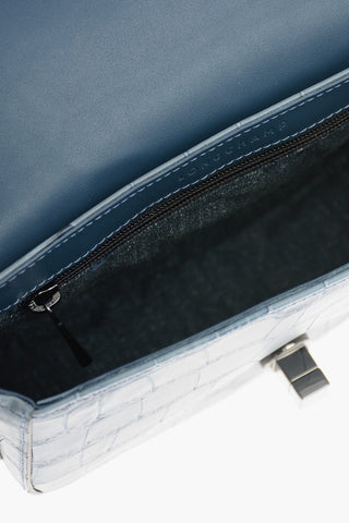 Crocodile Embossed Leather EPURE Shoulder Bag