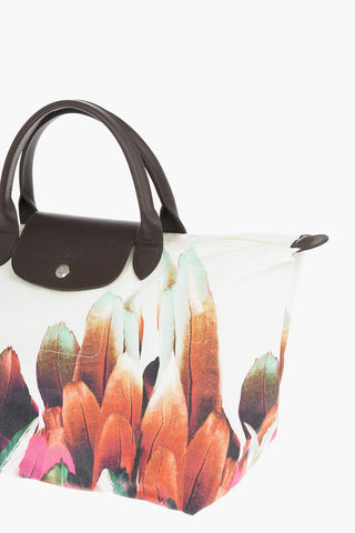 Borsa Tote LE PLIAGE in Tessuto Stampato con Manici in Pelle