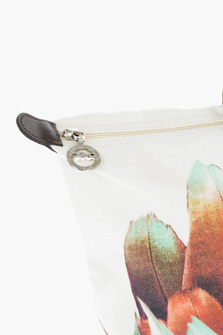 Borsa Tote LE PLIAGE in Tessuto Stampato con Manici in Pelle