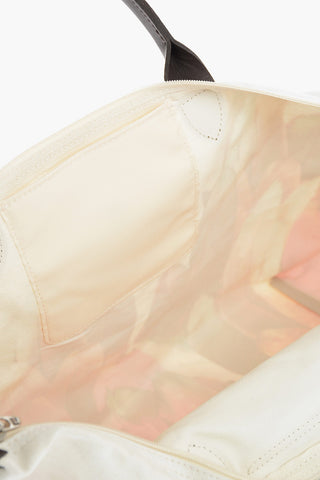 Borsa Tote LE PLIAGE in Tessuto Stampato con Manici in Pelle