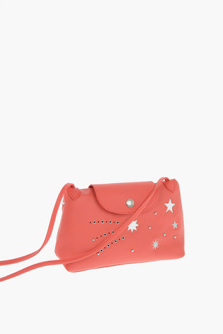 MODELE DEPOSE Lurex Detail Leather Hand Bag