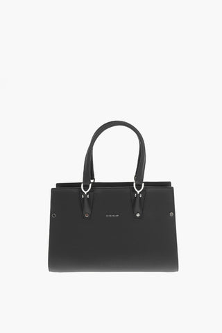 Leather Handbag With Magnetic Closure Inserts