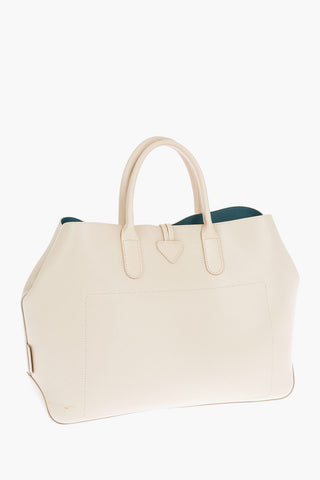 Leather Handbag ROSEAU with Frog Button