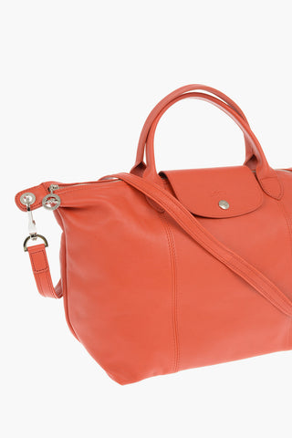 Zipped Closure Leather LE PLIAGE Tote Bag