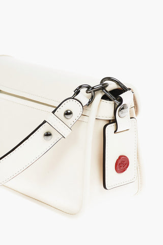 Removable Shoulder Strap Perforated Leather Shoulder Bag