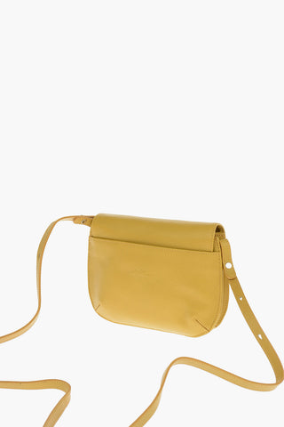 Snap Button Textured Leather EPURE Shoulder Bag