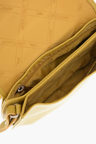Snap Button Textured Leather EPURE Shoulder Bag