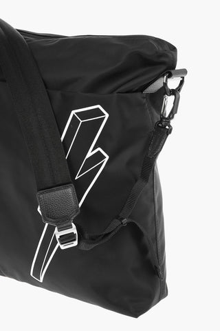 Printed 3D BOLT OVERSIVED Messenger Bag