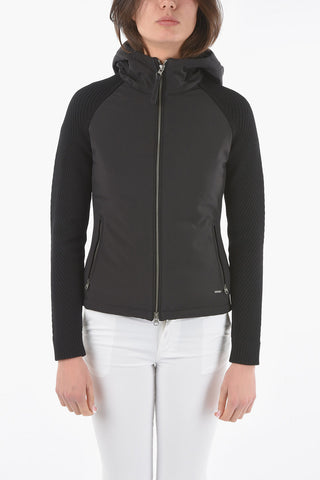 Running Jacket PLUM with Knit Sleeve