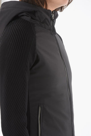 Running Jacket PLUM with Knit Sleeve