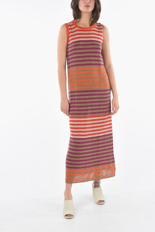Awning Striped Shaded Maxi Bodycon Dress