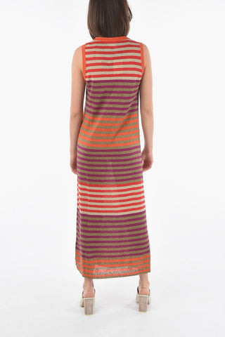 Awning Striped Shaded Maxi Bodycon Dress