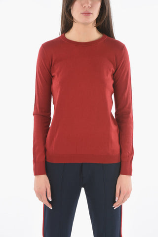 Solid Color Crew-neck Sweater
