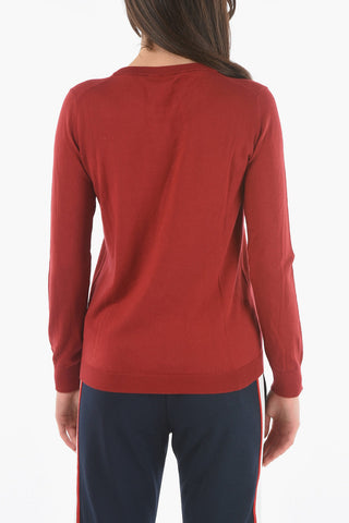 Solid Color Crew-neck Sweater