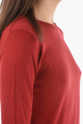 Solid Color Crew-neck Sweater