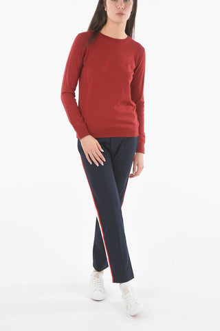 Solid Color Crew-neck Sweater