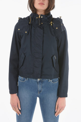 Golden Details WALKER SHORT Jacket with Removable Hood