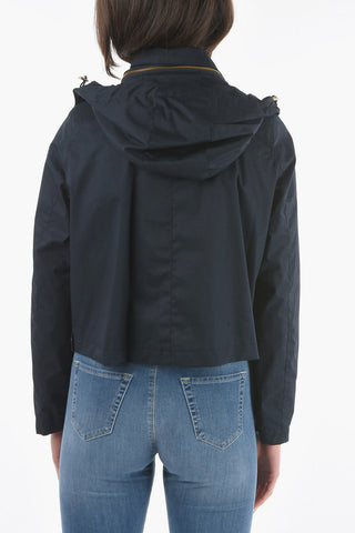 Golden Details WALKER SHORT Jacket with Removable Hood