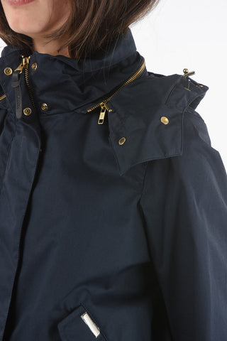Golden Details WALKER SHORT Jacket with Removable Hood