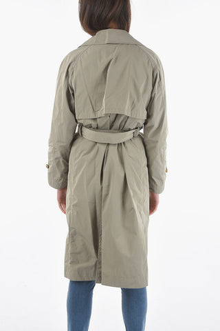 Double Breasted ERIE Trench with Belt And Logoed Buttons